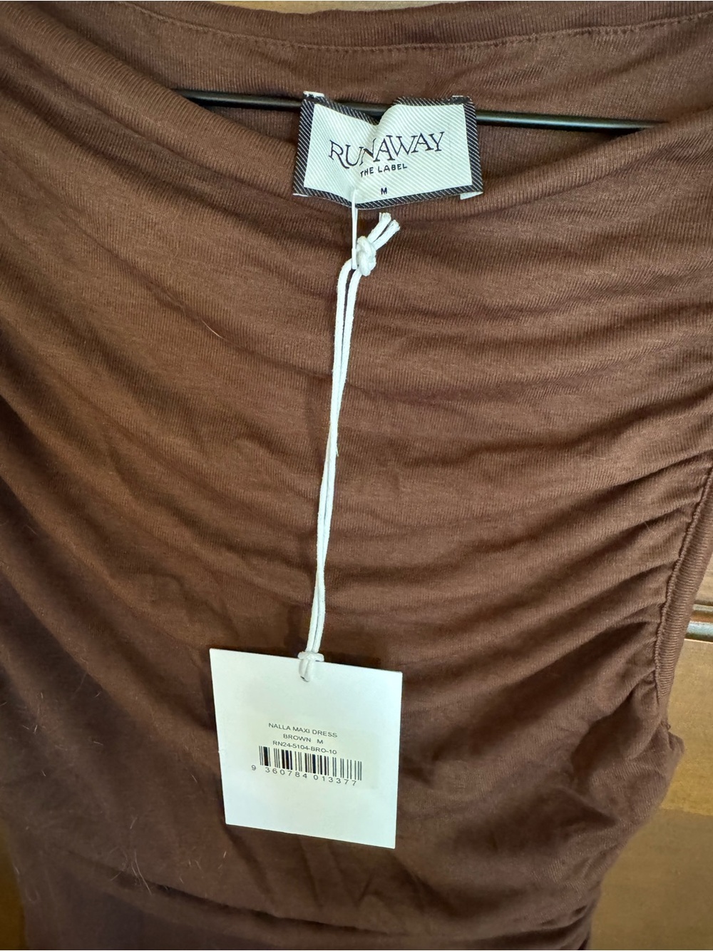 Runaway the Label Chocolate Brown Nalla Maxi Dress - Picture 3 of 3